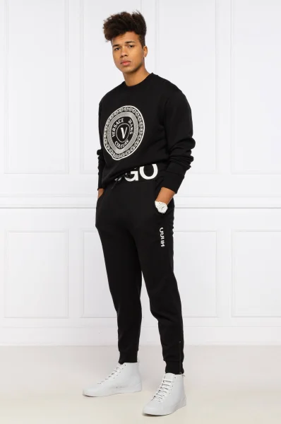 Pulóver | Regular Fit Versace Jeans Couture 	fekete	