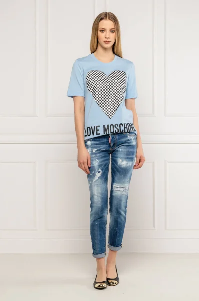 Póló | Regular Fit Love Moschino kék