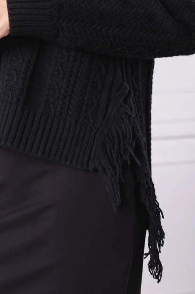 Gyapjú kötött pulóver | Regular Fit kasmír hozzáadásával TWINSET 	fekete	