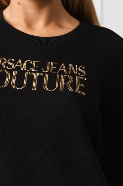 Pulóver | Loose fit Versace Jeans Couture 	fekete	