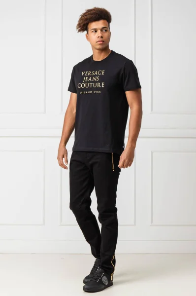 Póló | Slim Fit Versace Jeans Couture 	fekete	