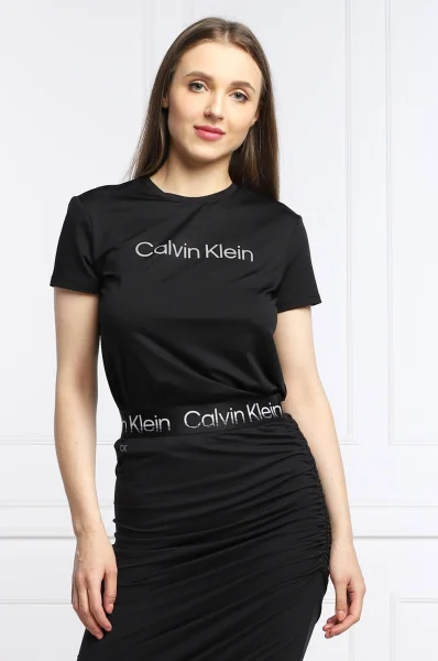 Póló | Slim Fit Calvin Klein Performance 	fekete	