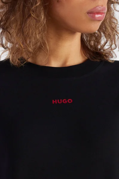 Pulóver | Classic fit Hugo Bodywear 	fekete	