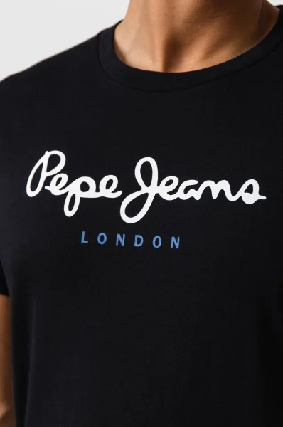 Póló EGGO | Regular Fit Pepe Jeans London 	fekete	