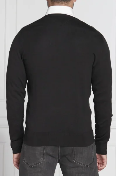 Kötött pulóver core | Regular Fit Tommy Hilfiger 	fekete	