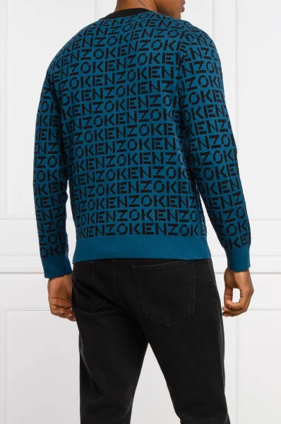 Kötött pulóver | Regular Fit Kenzo 	sötét kék	