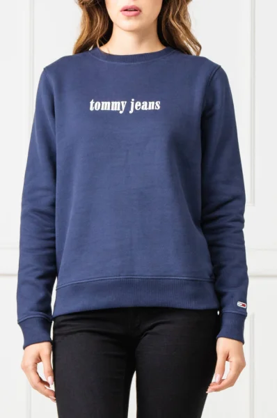 Pulóver Casual | Regular Fit Tommy Jeans 	sötét kék	