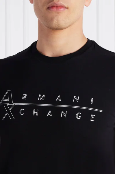 Póló | Slim Fit Armani Exchange 	fekete	