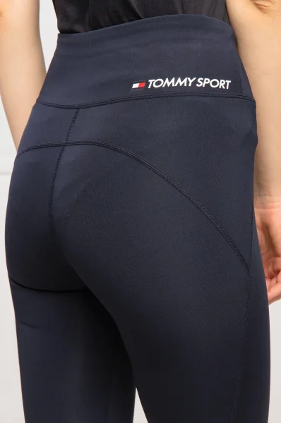 biciklis rövid nadrág | slim fit Tommy Sport 	fekete	