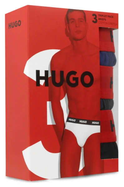 3 db-os bugyi szett Hugo Bodywear 	sötét kék	