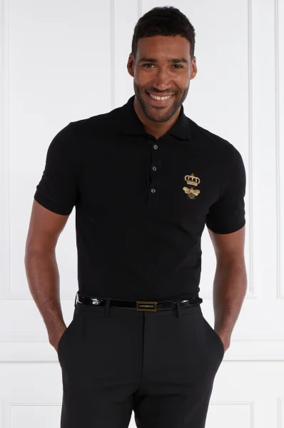 Tenisz póló | Regular Fit Dolce & Gabbana 	fekete	