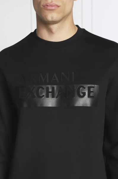 Pulóver | Regular Fit Armani Exchange 	fekete	