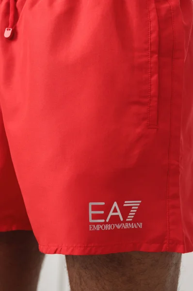 Fürdő short | Regular Fit EA7 	piros	