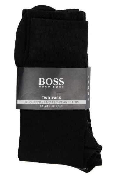 Fine Stripe 2-pack Socks BOSS BLACK 	fekete	