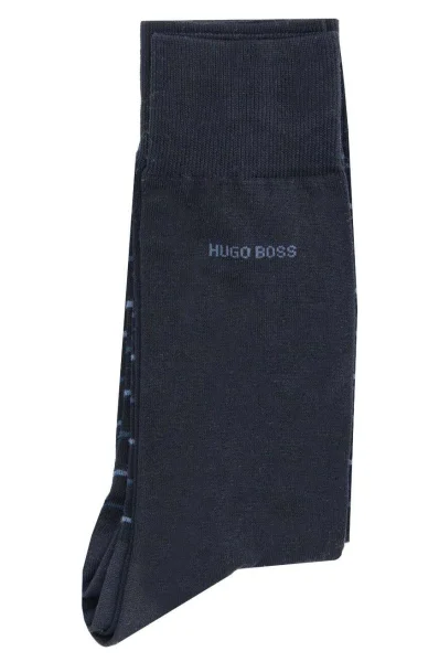 Fine Stripe 2-pack Socks BOSS BLACK 	sötét kék	