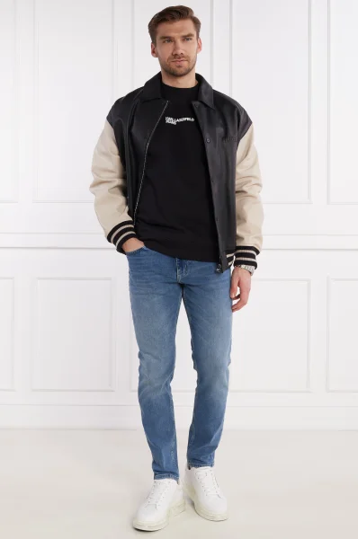 Pulóver | Regular Fit Karl Lagerfeld Jeans 	fekete	