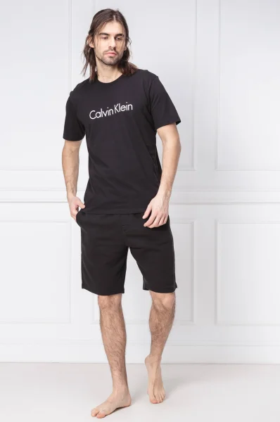Pizsama short Calvin Klein Underwear 	fekete	