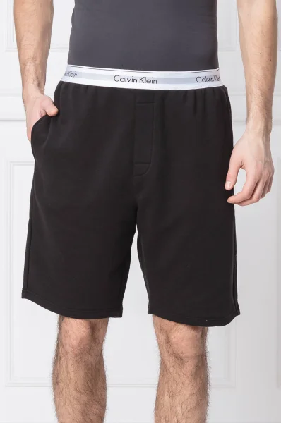 Pizsama short Calvin Klein Underwear 	fekete	