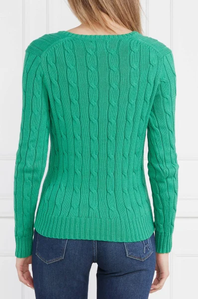 Kötött pulóver | Slim Fit POLO RALPH LAUREN 	zöld	