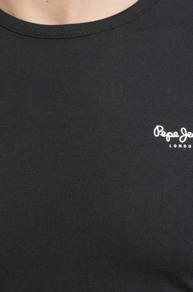 Póló | Slim Fit Pepe Jeans London 	fekete	