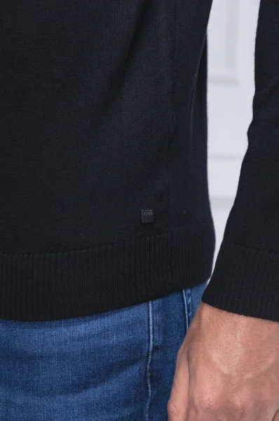 Kötött pulóver TROYER | Regular Fit Karl Lagerfeld 	fekete	