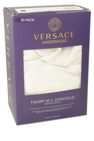Longsleeve | Slim Fit Versace 	fehér	