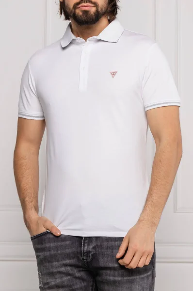Tenisz póló AMIAS | Extra slim fit GUESS 	fehér	