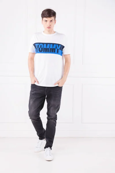 Póló TJM SPLIT GRAPHIC | Relaxed fit Tommy Jeans 	fehér	
