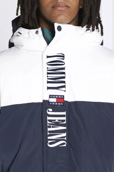 Kabát ARCHIVE COLORBLOCK | Oversize fit Tommy Jeans 	fehér	