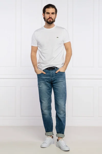 T-shirt | Slim Fit Lacoste 	fehér	
