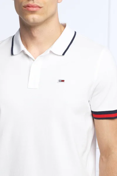 Tenisz póló | Regular Fit Tommy Jeans 	fehér	