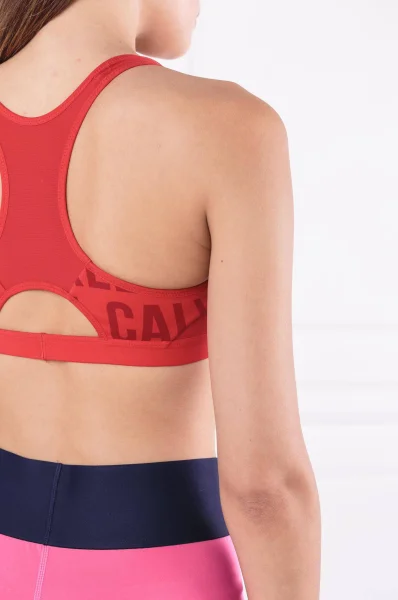 Melltartó RACERBACK SB PRINT Calvin Klein Performance 	piros	