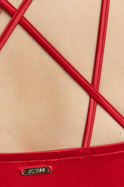 Szatén body ANOUK | Slim Fit Guess Underwear 	piros	