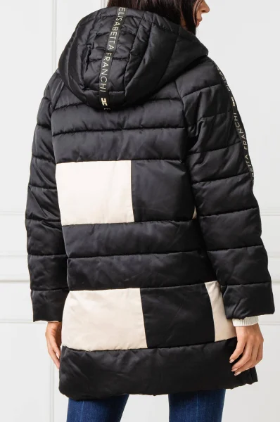 Kabát | Oversize fit Elisabetta Franchi 	fekete	
