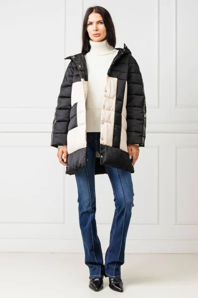 Kabát | Oversize fit Elisabetta Franchi 	fekete	