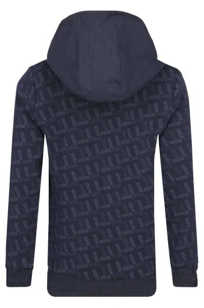 Kétoldalas kabát | Regular Fit BOSS Kidswear 	sötét kék	