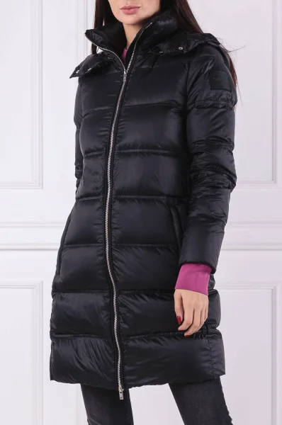 Kabát HOODED LONG DOWN JKT | Regular Fit Calvin Klein 	fekete	