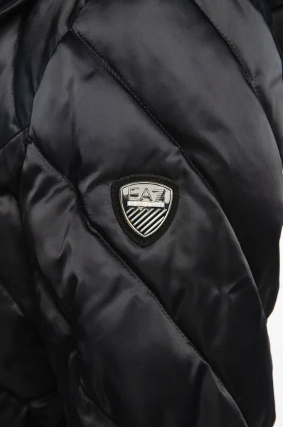 Hosszú kabát EA7 	fekete	