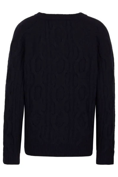 Gyapjú kötött pulóver Dorso | Loose fit MAX&Co. 	sötét kék	