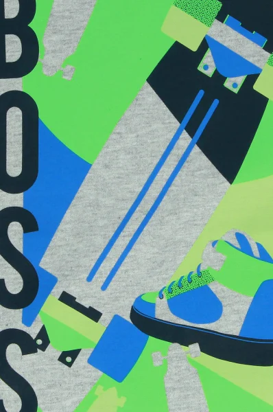 Póló | Slim Fit BOSS Kidswear 	szürke	