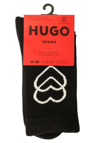 Zokni LOVE Hugo Bodywear 	fekete	