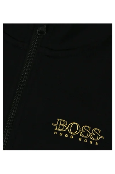 Pulóver | Regular Fit BOSS Kidswear 	fekete	