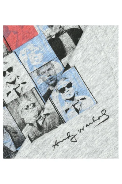 Póló Elvis Andy Warhol | Regular Fit Pepe Jeans London 	szürke	