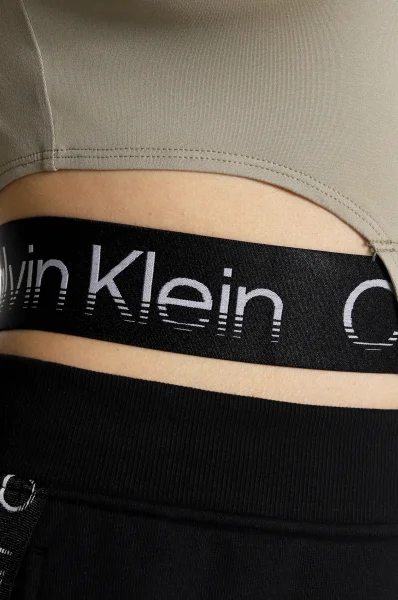 Top WO - 1/4 ZIP | Cropped Fit Calvin Klein Performance 	homok	