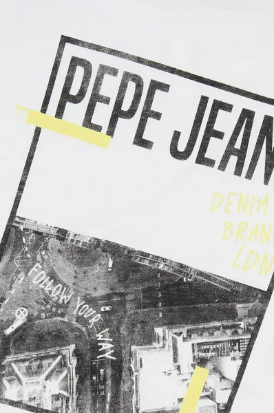 Póló CRISPIN | Regular Fit Pepe Jeans London 	fehér	