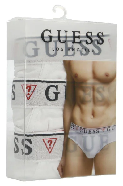 3 db-os bugyi szett HERO | cotton stretch Guess Underwear 	fehér	