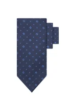 Selyem nyakkendő HUGO 	sötét kék	