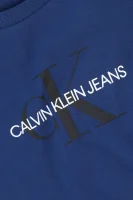 Póló MONOGRAM LOGO | Regular Fit CALVIN KLEIN JEANS 	sötét kék	