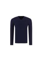 Kötött pulóver | Regular Fit Emporio Armani 	sötét kék	