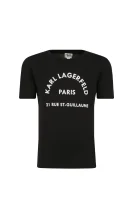 Póló | Regular Fit Karl Lagerfeld Kids 	fekete	